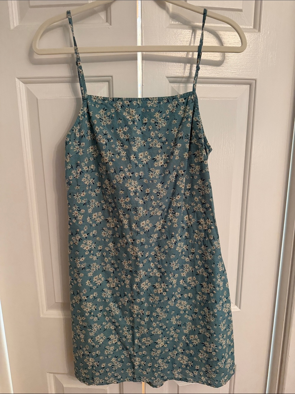 American Eagle Outfitters Green/Blue Floral Slip Dress